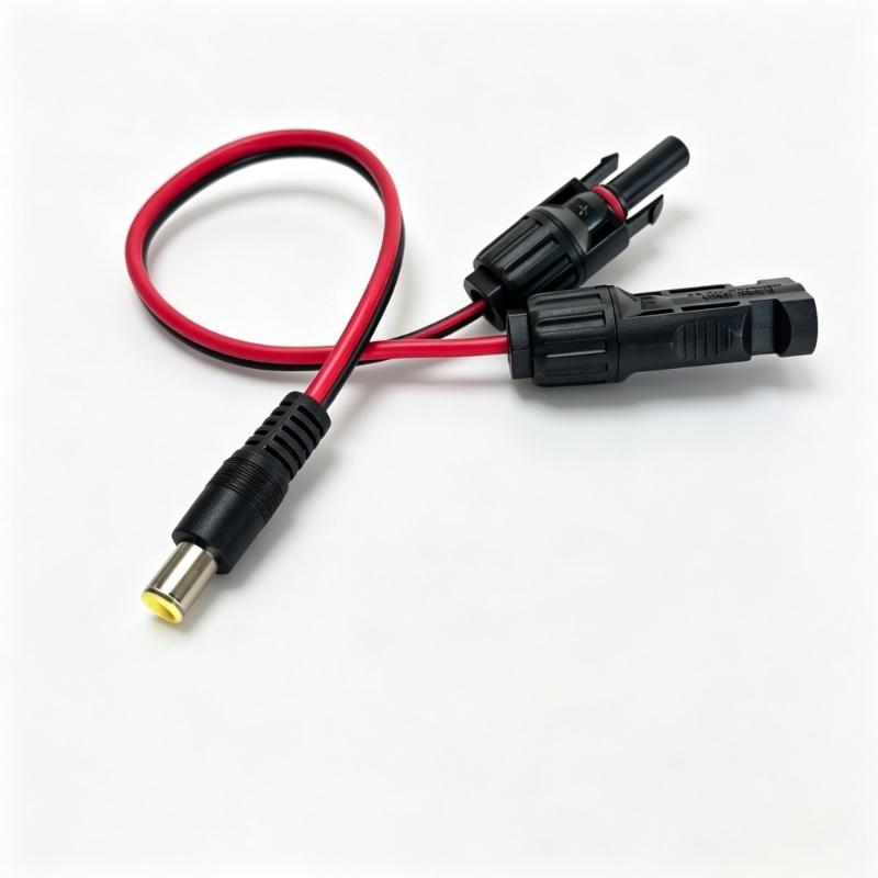 MC4S to DC7909 Solar Adapter Cable with DC8020 Adapter, 14AWG Connectors Wire for Portable Power Charging Setups