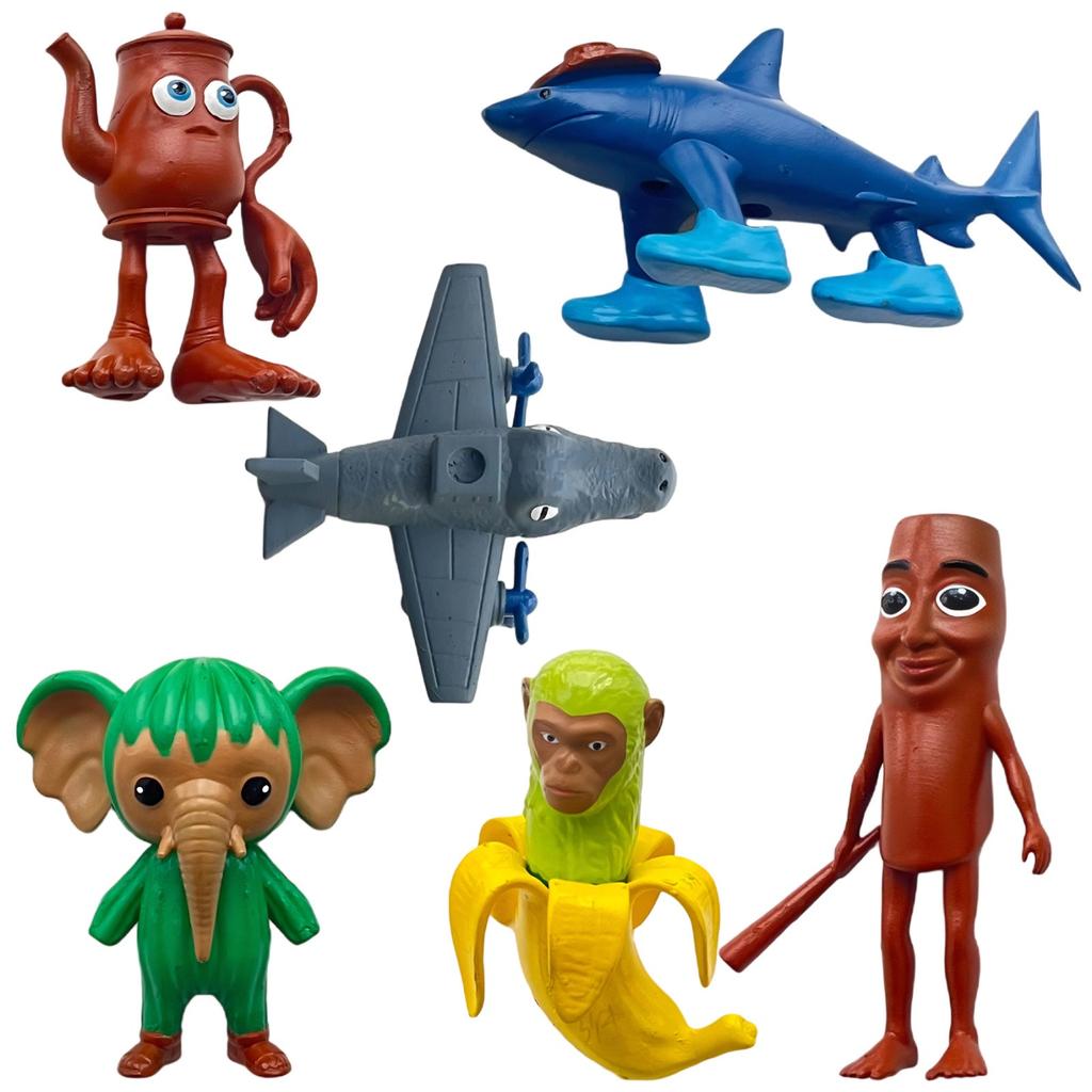 6PC Small Dolls Kit Ornaments Model Doll ABS Decoration Children's Toy Gift