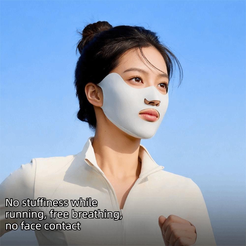 Breathable Sunscreen Mask Thin Face Cover Elastic Sunscreen Face Scarf Outdoor