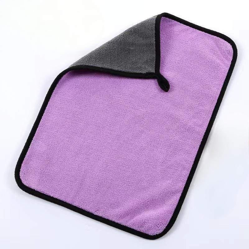 Coral Fleece Double-Sided Car Cleaning Towels (10-Pack)
