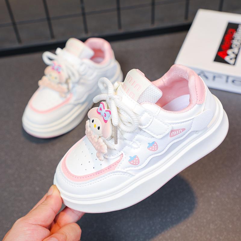 

Girls Shoes Children s Sneakers Spring and Autumn New Casual Versatile Sports Shoes Soft Sole Princess White Shoes Single Shoes 37 рожевий