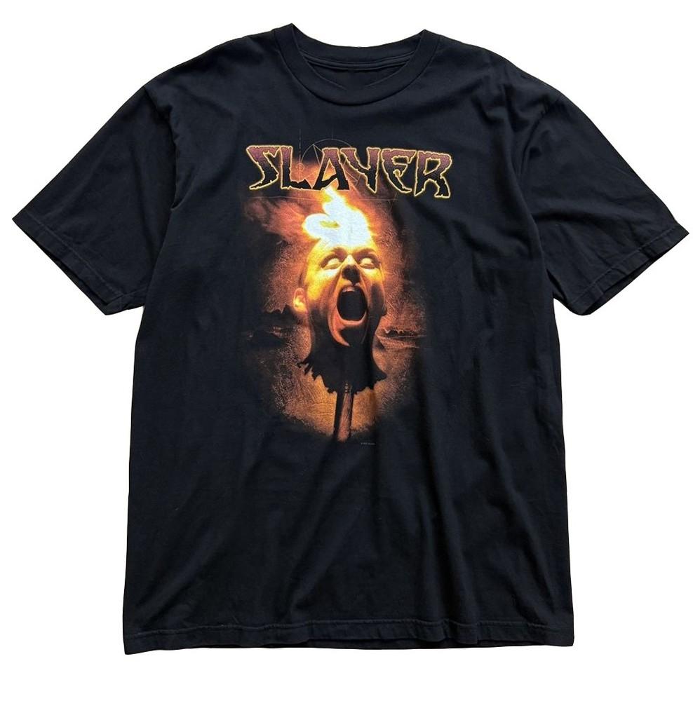 NEW Slayer Head On A Pike 2003 Tour Band T-Shirt S-5XL Rare Reprint Unisex T-Shirt XL