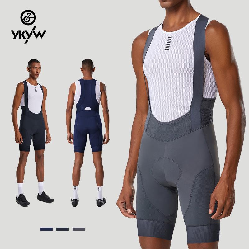 Men's Summer Breathable Quick-Dry Cycling Bib Shorts with Padded Protection