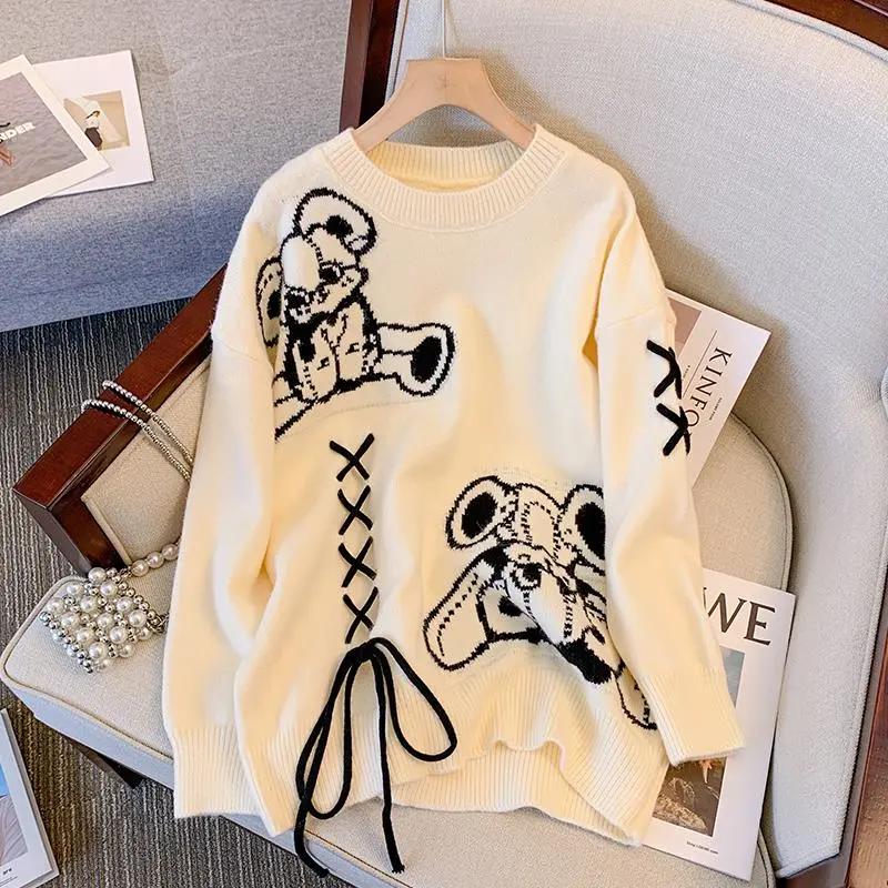 Sweater Pullovers Tops Women Long Sleeves Autumn Winter Oversized Loose Long Sleeve Shirt Slim Pullover Tops