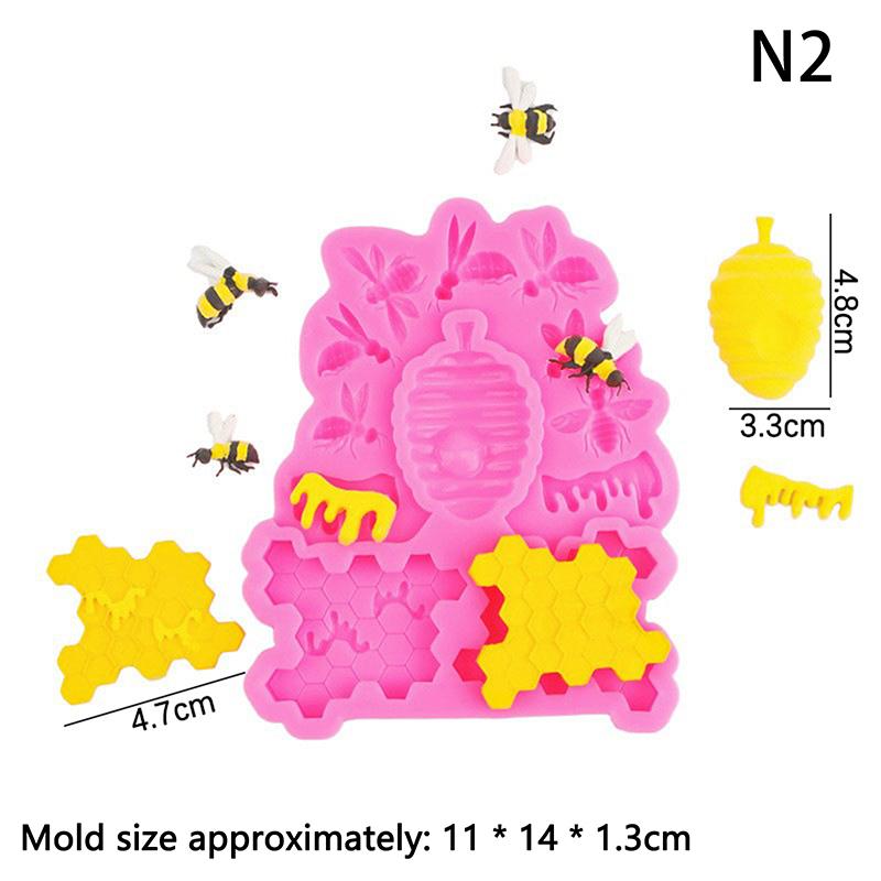 

Силиконовая форма Honeybee Honeycomb 3D Beehive Bee Fondant для украшения торта, шоколадные инструменты, кухонные принадлежности для детского душа, дня рождения