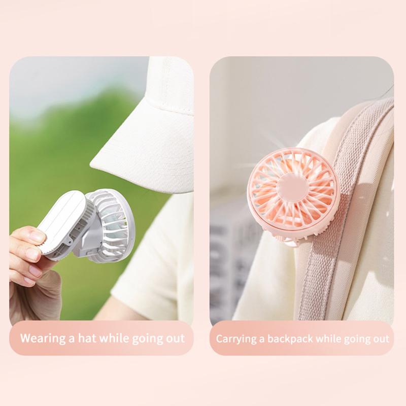 Portable Mini Hand Clip Fan Usb Rechargeable Solar Powered Fan For Travel Outdoor Hiking Camping Clip On Air Cooling Small Fan