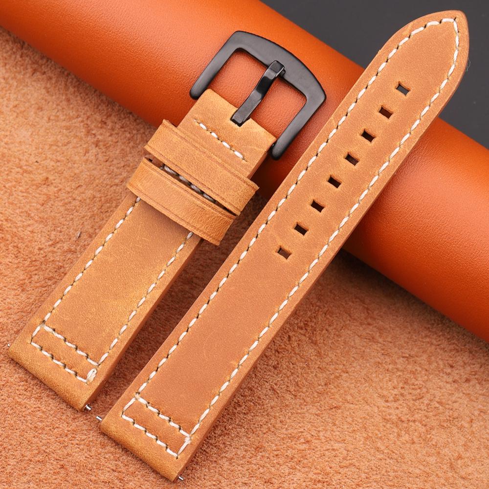 Uhrenarmband aus echtem Leder, Uhrenarmbänder mit Schnellverschluss, weiches Rindsleder, Uhrenarmband für Damen und Herren, 18 mm, 20 mm, 22 mm, 24 mm, Handgelenkband, Geschenk