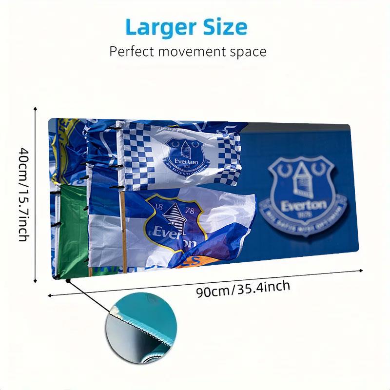 Everton Mouse Pad, Large Gaming Desk Mat, Non-slip XXL Mousepad for Laptop & Tablet, Mini PC Playmat with Stitched Edges