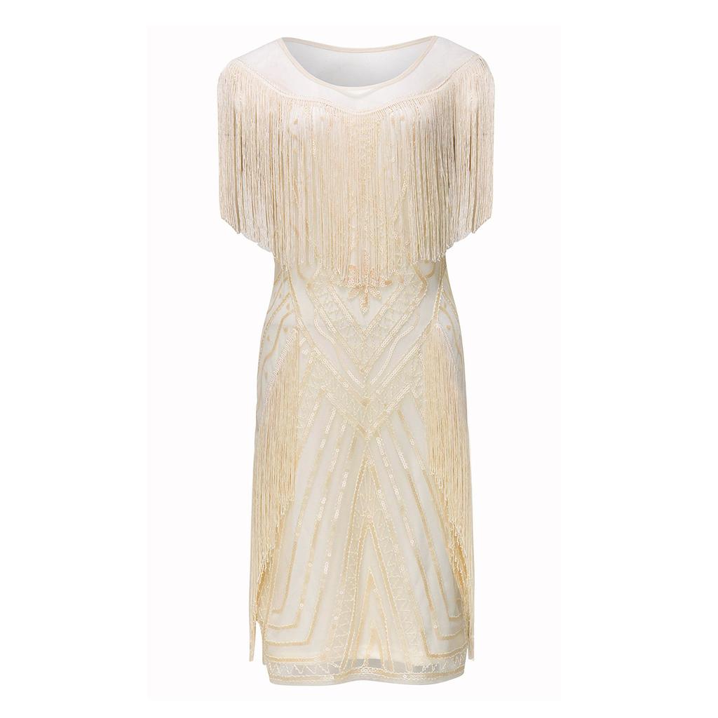 Retro Gatsby Party Party Sequined Tassel Dress Party Dance Performance Dance Dress Dress
