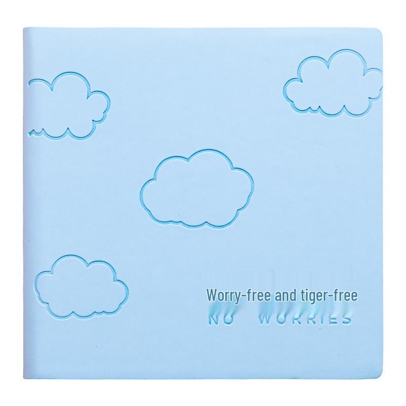 Cartoon Square A7 Softcover Notebook - Portable Pocket Journal for Travel & Stamps
