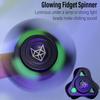 Fox Tri 1.8'' Fidget Spinner with Steel Beads, Luminous Metal Spinners Toy, Premium Bearing 2~4Min, Autism Sensory ADHD Anxiety Focus Meditation