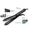 Steam Hair Straightener Flat Iron: Damage-Free, Four Temperature Settings, Ideal for Bangs and Styling