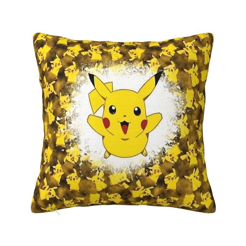 Custom Pikachus Anime Game Modern Throw Pillow Cover Cartoon Manga Chair Cushion
