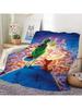 Cartoon T-The G-GrinchS Skicomfort Warm Soft Home  Lunch Blanket Suitable For Living Room Office Daily Travel Gifts