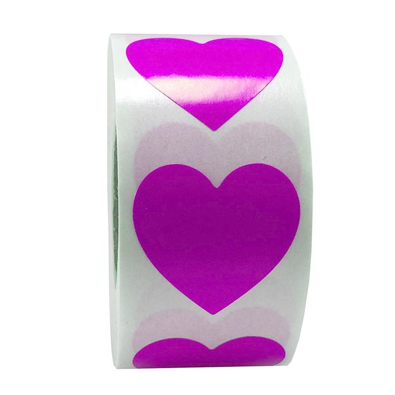 Rotolo di Adesivi a Cuore per San Valentino - Adesivi Rotondi Adesivi Sigillanti a Forma di Cuore per Regali di Matrimonio. Vendita Calda!
