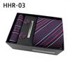 Paisley Men'S Tie Square Cuff Tie Clip Gift Box Set Business Casual Tie Black Gift Box