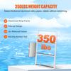 SucceBuy 3/4/5 Steps Flip Up Dock Ladders Firmness Durability Boat Boarding Ladder with Rubber Mat for Pool Marine Kayak Canoe