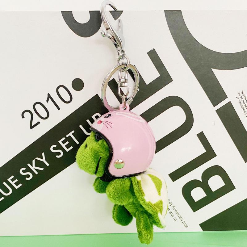 Wyspa Żółwi Kreskówkowy Breloczek do Kluczy Żółw: Pluszowy Wisiorek i Zawieszka do Torebki Lalka