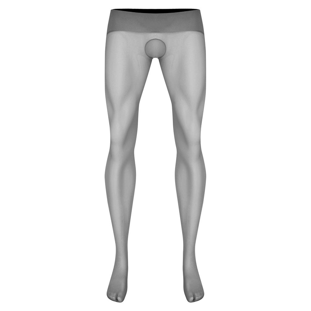 Herren Ultra Dünne Dehnbare Strumpfhosen Strümpfe Hoher Bund Nahtlos Durchsichtig Leggings Nachtwäsche