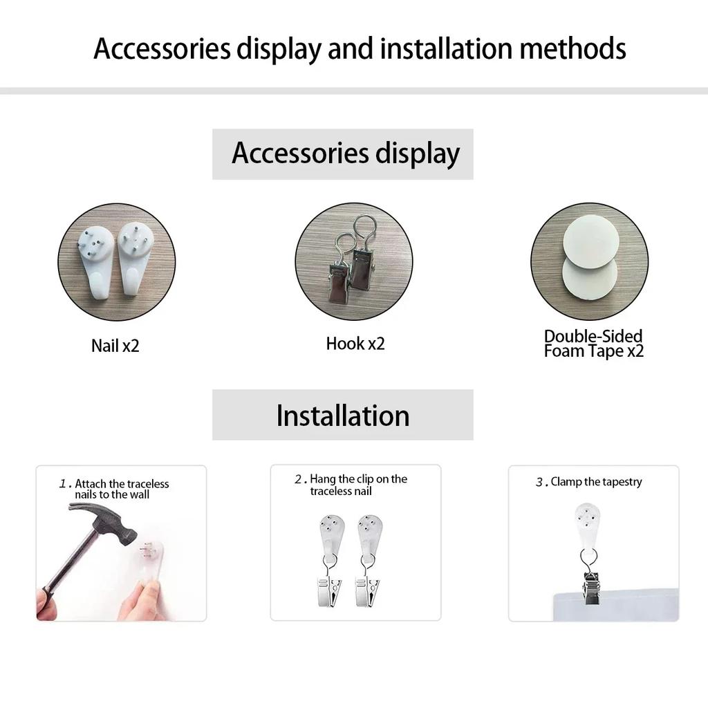 1pc 3D Dynamic Gorilla Wall Burst Effect Printed Tapestry for Living Room Bedroom Office Home Party Decoration