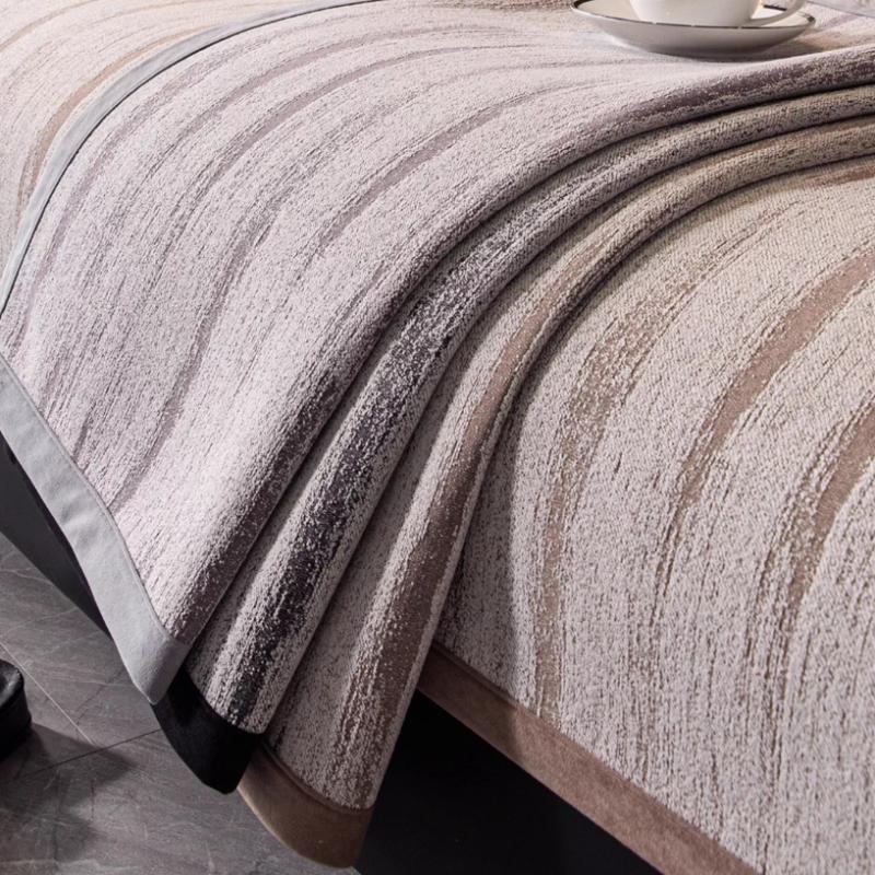 Chenille Sofa Cover Nordic Style L shaped Corner Couch towel Non-Slip Four Seasons Universal Sofa Cushion Mat for Living Room