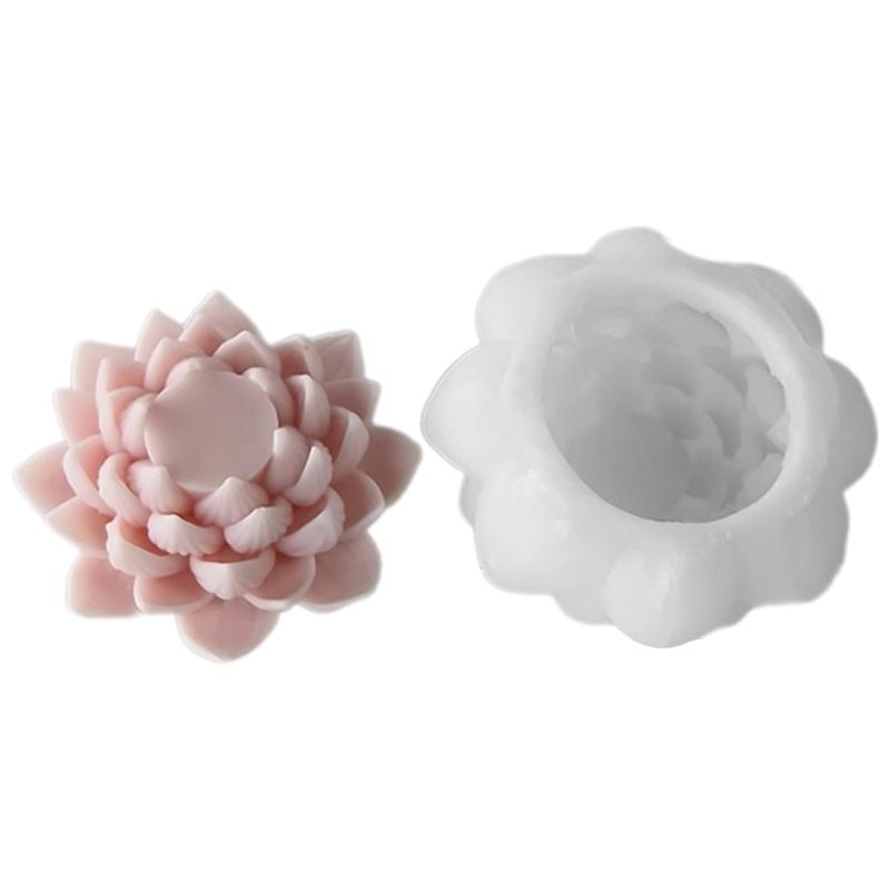 

Гибкая силиконовая форма ручной работы, форма для ароматических свечей, форма для гипса и смолы, форма для ароматерапевтических украшений в форме цветка
