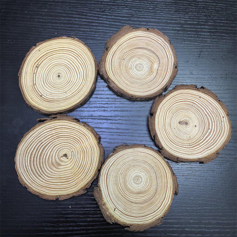 Log Slice Background Wall Décor for Children's DIY Creative Kindergarten Art