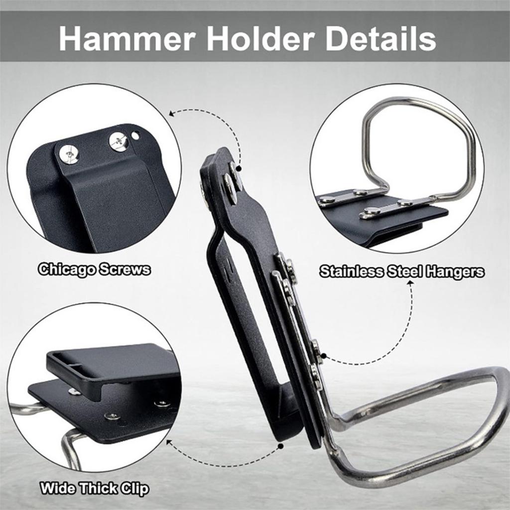 Schneller Zugriff auf Hämmer Holster sichert Dolche Zimmermannswerkzeug An Dachdeckergurten Solides sturzsicheres Design