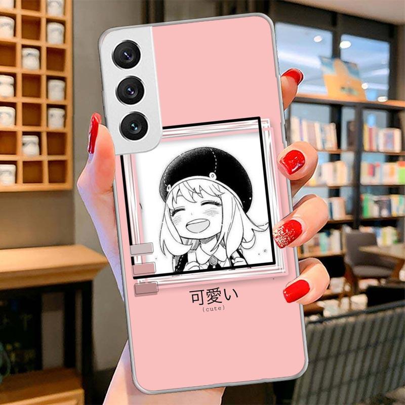 Spy Family Anya Cute Cover Phone Case For Samsung Galaxy S26 S25 Edge S24 Ultra S23 S22 Plus S21 S20 FE Soft Fundas Shell Galaxy