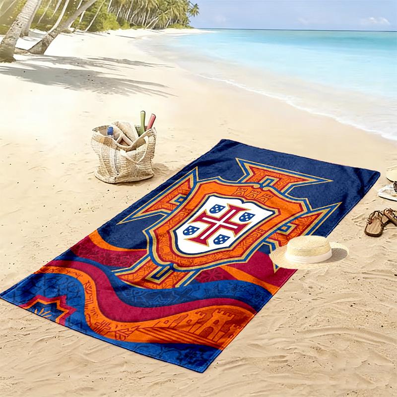 Portuguese Heritage Pride beach towel soft Portable for travel seaside quick-drying swim towel swim Comfort printing beach towel