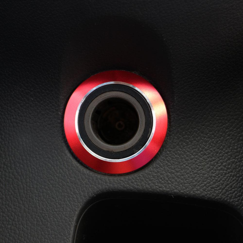 

For Chevrolet Chevy Cruze Malibu 2009 - 2015 Cigarette Cigar Lighter Ring Decoration Circle Trim Sticker Interior Accessories червоний