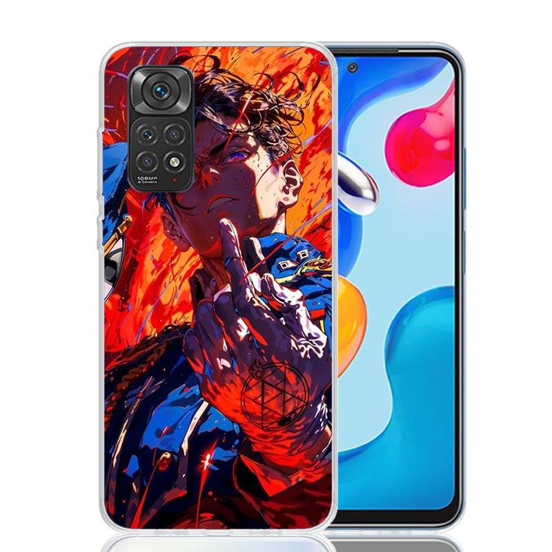 Anime F-ullmetal A-Alchemist Phone Case For Xiaomi Redmi Note 15 14 13 12S 12 Pro Plus 11S 11E 11 11T 10S 10 Art Soft Pattern Co