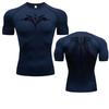 Kompressionsshirt Joggen Training Elastisch Herren Laufshirt Schnelltrocknend Fitness Sportbekleidung Fitnessstudio Sport Kurzarm Atmungsaktive Oberteile