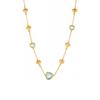 Qiong Yao 18k Gold-Plated Faceted Glass Stone Heart Necklace