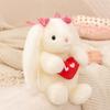 Love Rabbit Gentle Throw Pillow Valentine's Day Adorable Bunny Love Dolls Plush Cushion Wedding Stuffed Plushies Easter Day Girls Present