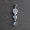 Natural Moonstone Pendant, Handmade Pendant, 925 Sterling Silver Pendant, Multi Stone Pendant, Anniversary Pendant