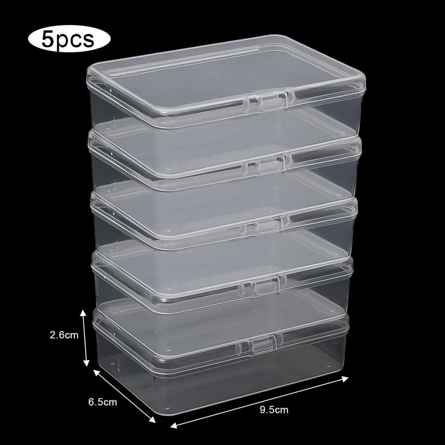 3/5/10 Stück Transparente Kartenaufbewahrungsboxen, Kunststoff-Spielkartenhalter-Organizer - Stapelbare Spielkartenboxen für Brettspiele