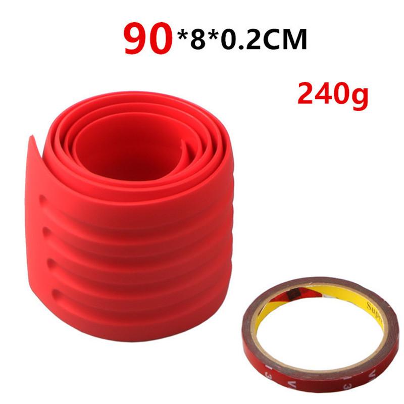 Universal 104*9cm Car Trunk Door Sill Plate Protector Rear Bumper Guard Rubber Mouldings Anti-collision Scratch Rubber Strip