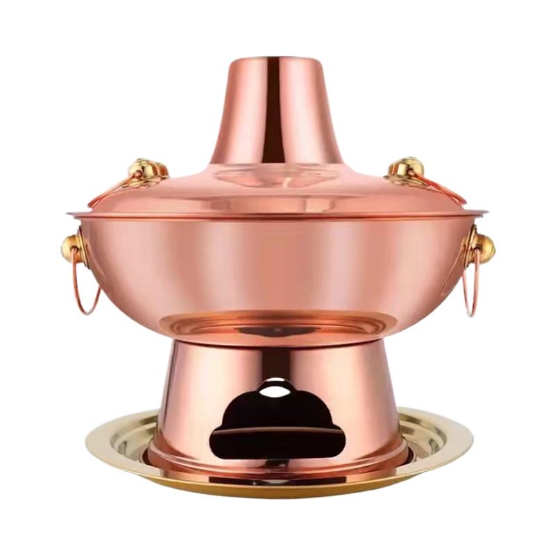Outdoor Pure Copper Charcoal Hot Pot