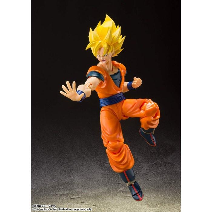 TAMASHII NATIONS S.H.Figuarts Dragon Ball Z Super Saiyan Full Power Son Goku 140mm PVC&ABS Action Figure