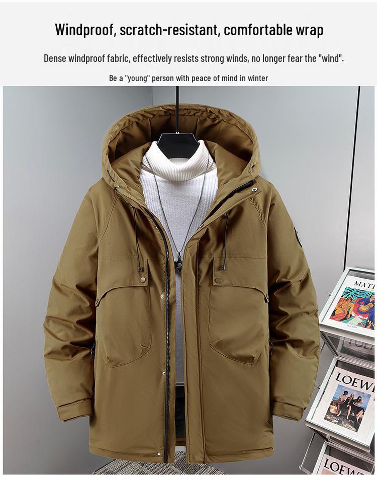 Veste d'hiver épaisse en coton pour homme grande taille 2025 - Vêtement d'extérieur chaud, protection contre le froid