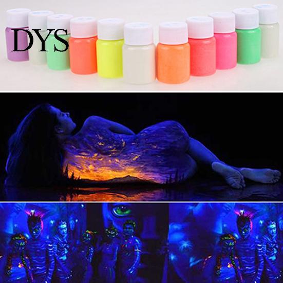 Trucco Corpo Pigmento Pittura Luminosa Palco Festa Pittura in Polvere Glow in the Dark