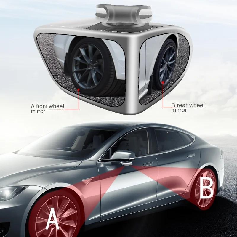 Car Blind Spot Rearview Mirror Cover Mirror With Clear View Shatter Proof Safety Parking Auxiliary Wide Angle Mirror Accessories