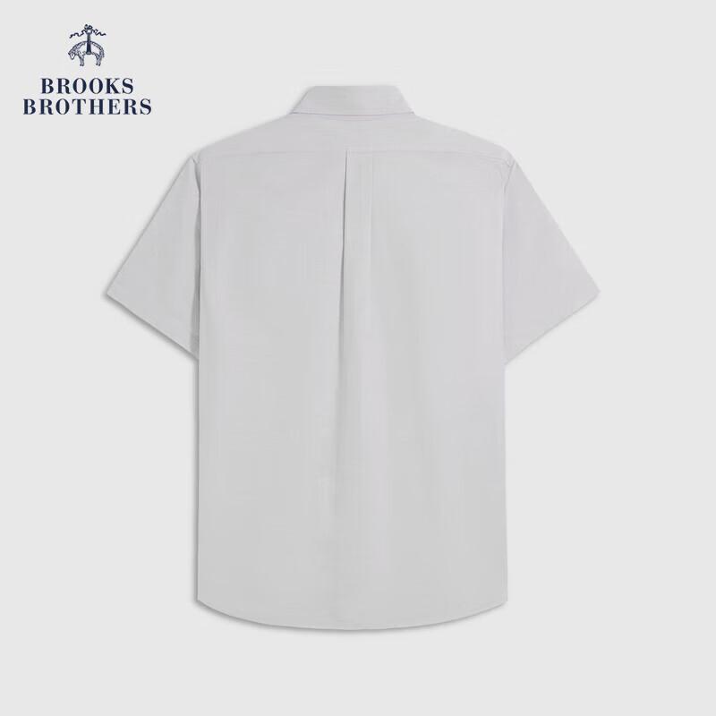 Мужская оксфордская рубашка с коротким рукавом и цветным логотипом Brooks Brothers L