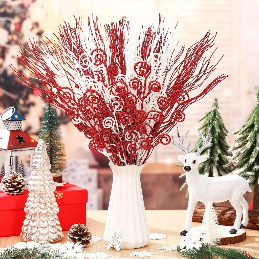 15Pcs Artificial Berry Bouquet Christmas Decoration Christmas Tree Pendant for Home Decor Party New Year Ornament Accessories