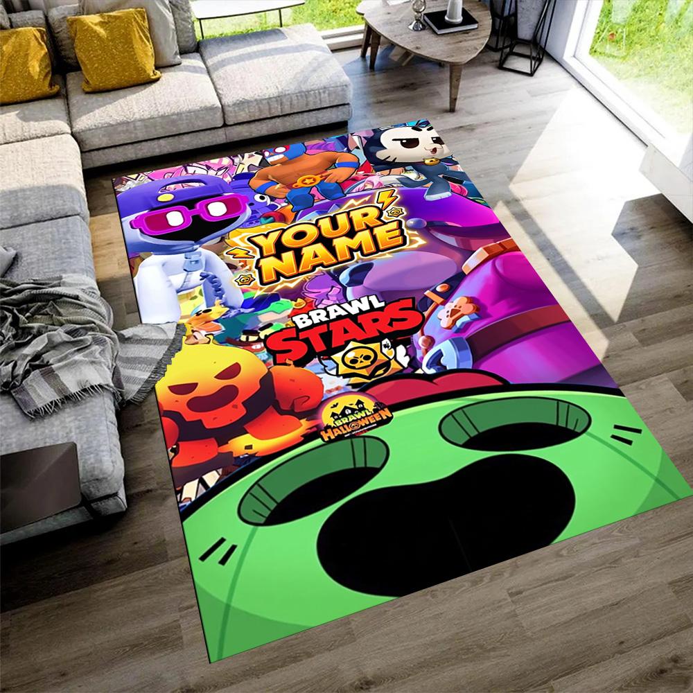 Supercell Personalized Name Carpet Perfect for Bedrooms Outdoor Decorate room Hallway Antislip Carpet Office home decor