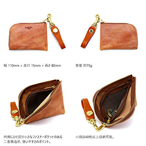 AGILITY Affa "Arjan" Leather Wallet, Coin Case, Card Case, Cowhide Leather, Made In Japan, Unisex, Men's, Women's