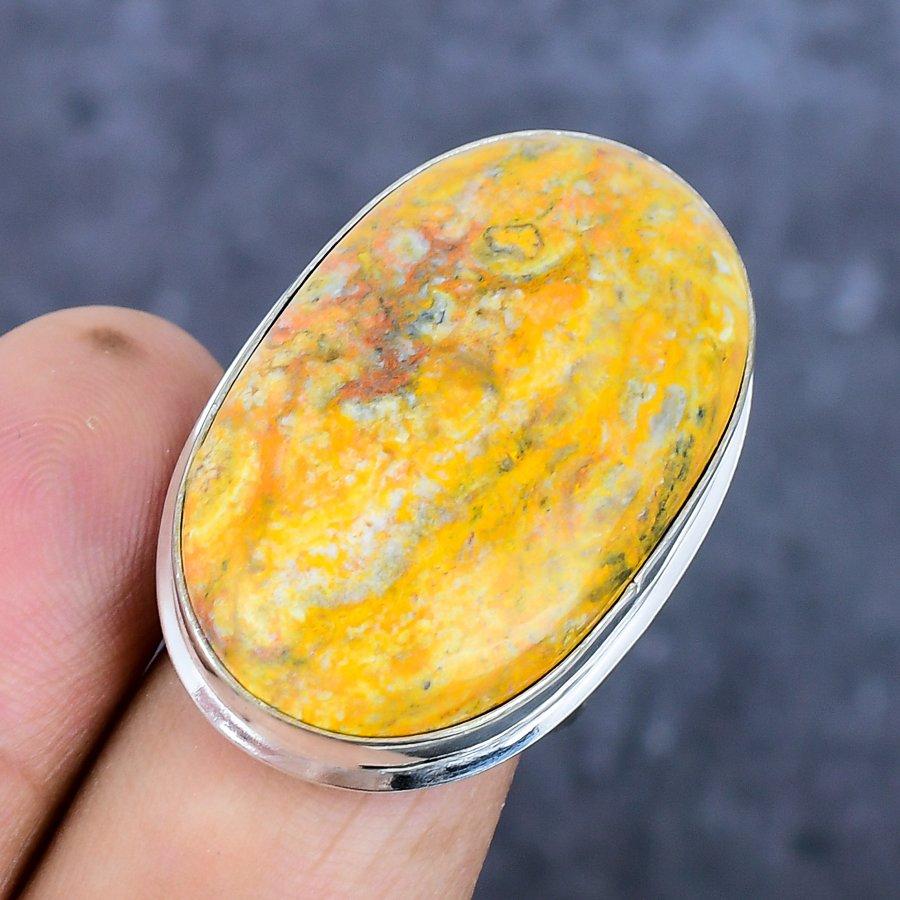 Mookaite Gemstone 925 Sterling Silver Jewelry Ring Size 9