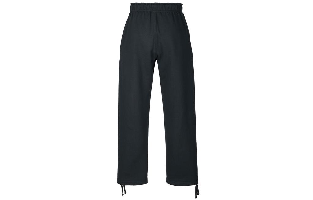 Nike Solo Swoosh Minimalist Style Comfortable And Stylish Classic Fleece Lined Pants Knitted Sweatpants Men's Black HV1091-010