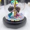 Send girlfriend birthday immortal rose glass cover luminous ornament source immortal flower gift box